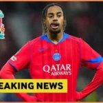 Xavi Simons reacts as Ligue 1 transfer is completed